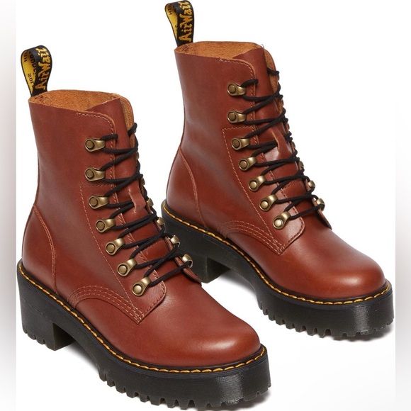 Dr. Martens Shoes - Doc Martens Leona Platform Combat Boots